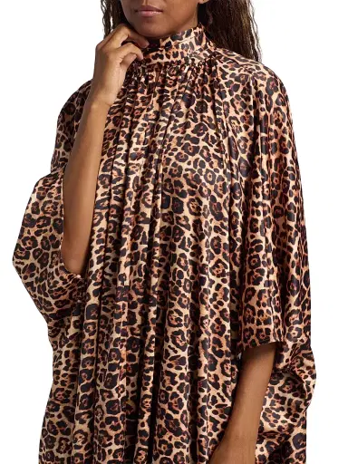 AZEEZA Women's Raini Leopard-Print Satin Midi-Dress - Leopard - Size XL | Thumbnail 7 AZEEZA Women's Raini Leopard-Print Satin Midi-Dress - Leopard - Size XL | Thumbnail 7