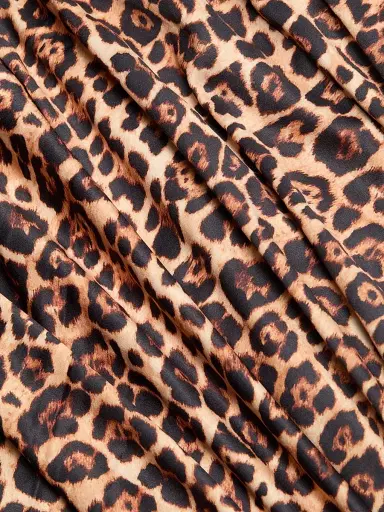 AZEEZA Women's Raini Leopard-Print Satin Midi-Dress - Leopard - Size XL | Thumbnail 8 AZEEZA Women's Raini Leopard-Print Satin Midi-Dress - Leopard - Size XL | Thumbnail 8