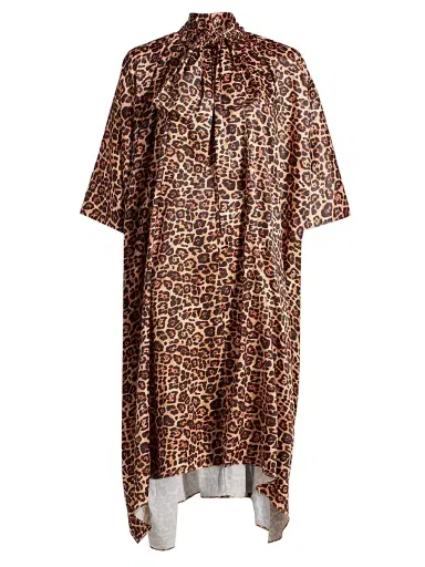 AZEEZA Women's Raini Leopard-Print Satin Midi-Dress - Leopard - Size XL | Thumbnail 1 AZEEZA Women's Raini Leopard-Print Satin Midi-Dress - Leopard - Size XL | Thumbnail 1