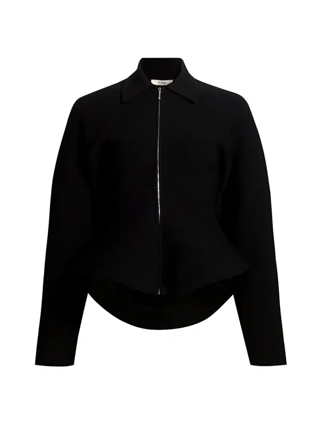 Et Ochs Women's Daphne Knit Zip-Front Jacket - Black