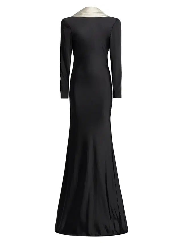 Et Ochs Women's Allegra Charmeuse Trumpet Gown - Black