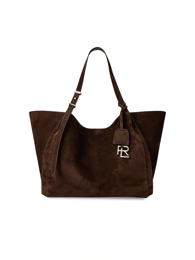Ralph Lauren Collection Women's Buckle-Detailed Suede Tote Bag - Mocha