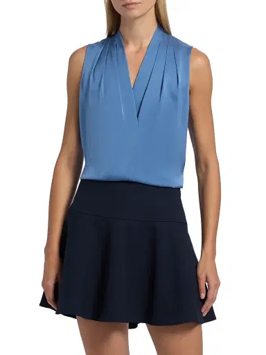 Kobi Halperin Women's Mila Stretch-Silk Blouse - Skyline | Thumbnail 3 Kobi Halperin Women's Mila Stretch-Silk Blouse - Skyline | Thumbnail 3