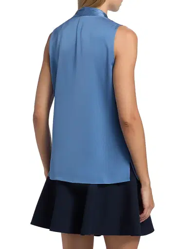 Kobi Halperin Women's Mila Stretch-Silk Blouse - Skyline | Thumbnail 5 Kobi Halperin Women's Mila Stretch-Silk Blouse - Skyline | Thumbnail 5