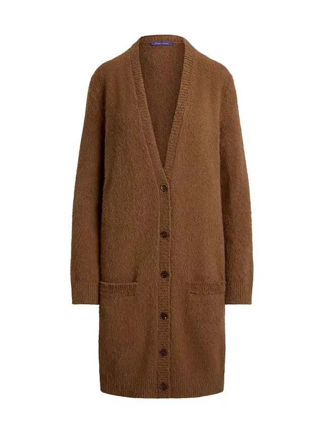 Ralph Lauren Collection Women's Cashmere-Alpaca Wool Longline Cardigan - Cognac