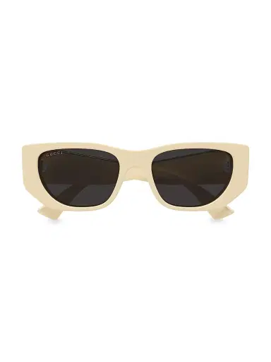 Gucci Women's Subtle Web 53MM Geometric Sunglasses - | Thumbnail 2