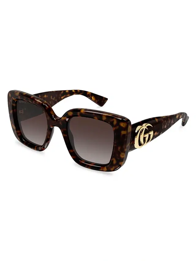Gucci Women's GG Bag 50MM Butterfly Sunglasses - Havana