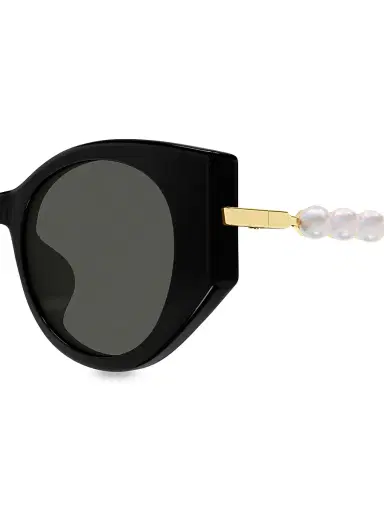 Gucci Women's Pearls & Strass 54MM Cat-Eye Sunglasses - Black | Thumbnail 4 Gucci Women's Pearls & Strass 54MM Cat-Eye Sunglasses - Black | Thumbnail 4