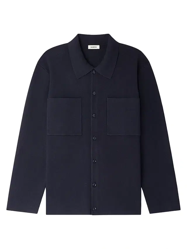 Men's Knit Jacket - Navy Blue