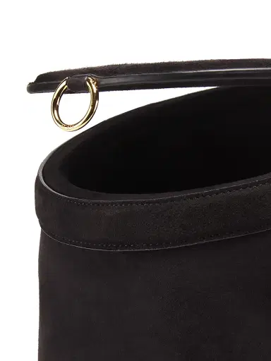 Alaïa Women's Structured Suede Cylinder Shoulder Bag | Thumbnail 5 Alaïa Women's Structured Suede Cylinder Shoulder Bag | Thumbnail 5