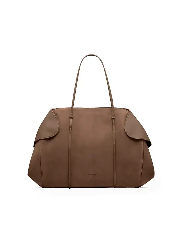 Women's Berenices Suede & Leather Shoulder Bag - Dark Taupe