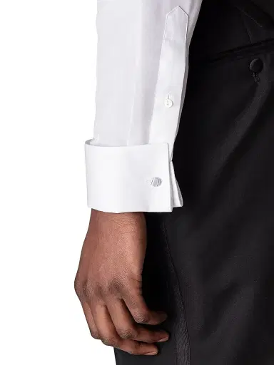 Eton Men's Contemporary-Fit Cotton Pique Tuxedo Shirt - White - Size 18 | Thumbnail 4 Eton Men's Contemporary-Fit Cotton Pique Tuxedo Shirt - White - Size 18 | Thumbnail 4