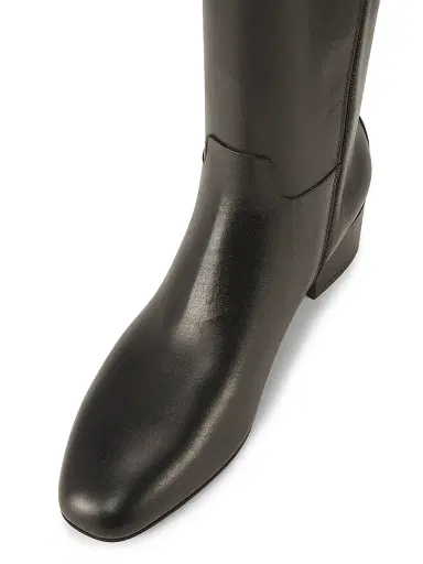 BALLY Women's Beloras Leather 40MM Long Boots - Black - Size 9.5 | Thumbnail 4 BALLY Women's Beloras Leather 40MM Long Boots - Black - Size 9.5 | Thumbnail 4