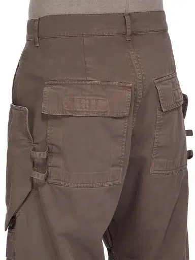 DRKSHDW by Rick Owens Men's Stefan Cotton Cargo Pants - Dark Dust - Size 32 | Thumbnail 6