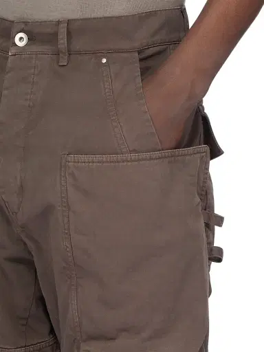 DRKSHDW by Rick Owens Men's Stefan Cotton Cargo Pants - Dark Dust - Size 32 | Thumbnail 7