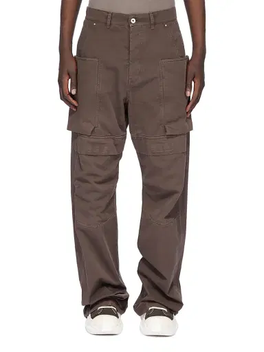 DRKSHDW by Rick Owens Men's Stefan Cotton Cargo Pants - Dark Dust - Size 32 | Thumbnail 1