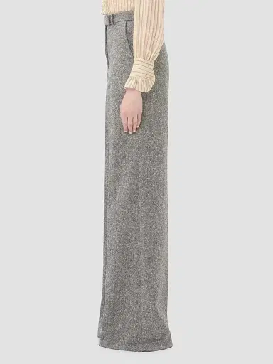 Valentino Garavani Women's Natté Buttoned Weave Pants - Grey - Size 10 | Thumbnail 3