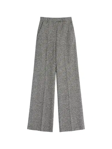 Valentino Garavani Women's Natté Buttoned Weave Pants - Grey - Size 10 | Thumbnail 1
