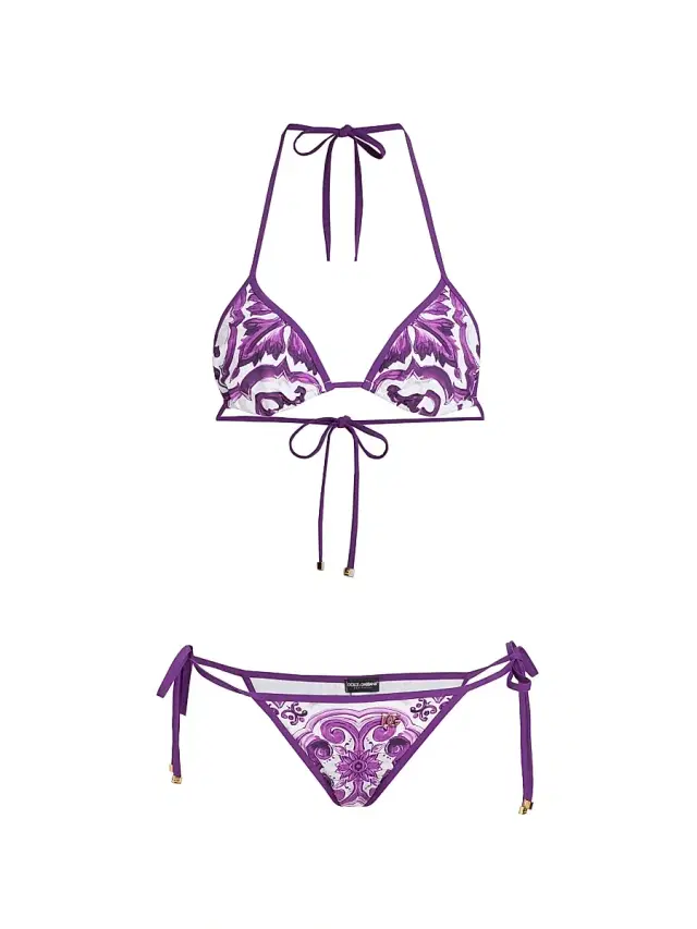 Women's Majolica Triangle Bikini - Mix Maiolica Viola