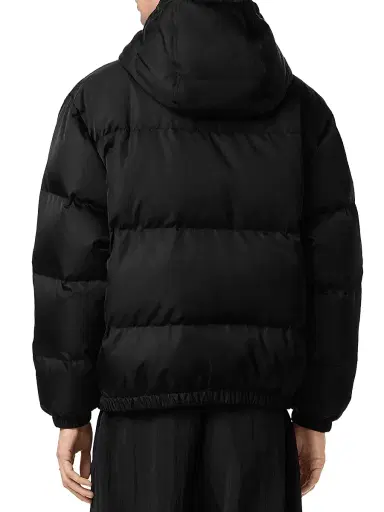 Versace Men's Logo Down Puffer Jacket - Black - Size 46 | Thumbnail 3
