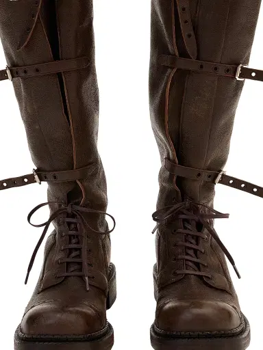Miu Miu Women's Leather Boots - Brown - Size 11 | Thumbnail 2 Miu Miu Women's Leather Boots - Brown - Size 11 | Thumbnail 2