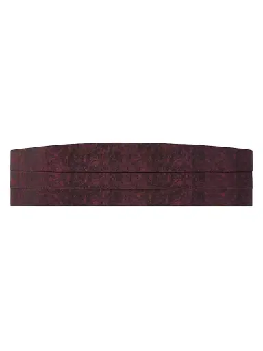 Stefano Ricci Men's Cummerbund - Dark Red | Thumbnail 1 Stefano Ricci Men's Cummerbund - Dark Red | Thumbnail 1