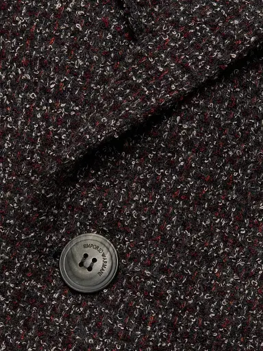 Emporio Armani Men's Virgin Wool-Blend Bouclé Jacket - Merlot - Size 48 | Thumbnail 7 Emporio Armani Men's Virgin Wool-Blend Bouclé Jacket - Merlot - Size 48 | Thumbnail 7