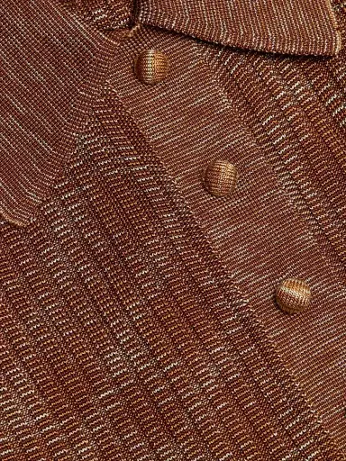 Zimmermann Women's Mouline Rib-Knit Midi-Dress - Chocolate Multi | Thumbnail 7 Zimmermann Women's Mouline Rib-Knit Midi-Dress - Chocolate Multi | Thumbnail 7