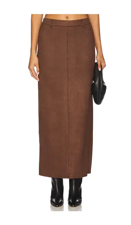 ALL THE WAYS Bailey Faux Suede Skirt