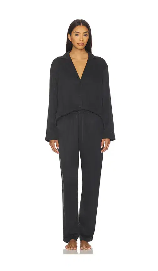 Lunya Washable Silk Long Sleeve Pant Set