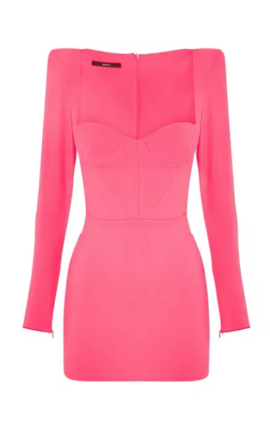 Alex Perry Grant Sweetheart-Neck Crepe Mini Dress | Thumbnail 5