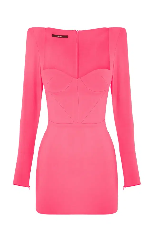 Alex Perry Grant Sweetheart-Neck Crepe Mini Dress