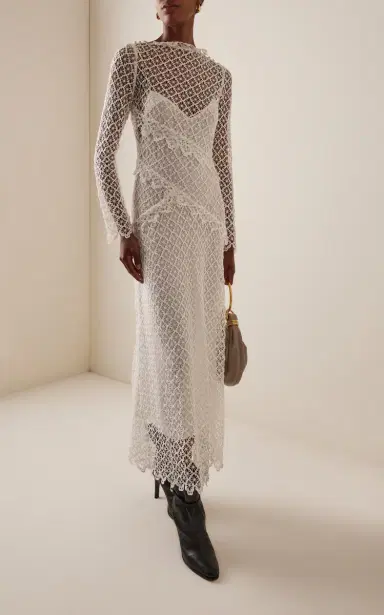 Isabel Marant Lisia Cotton Lace Maxi Dress | Thumbnail 2