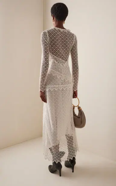 Isabel Marant Lisia Cotton Lace Maxi Dress | Thumbnail 4