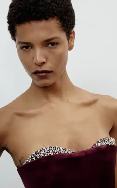 The New Arrivals Ilkyaz Ozel Noélie Strapless Dress | Thumbnail 5