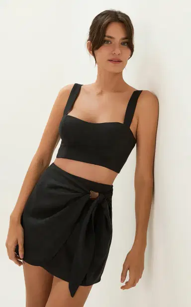 ViX Luna Knotted Short Skirt | Thumbnail 3