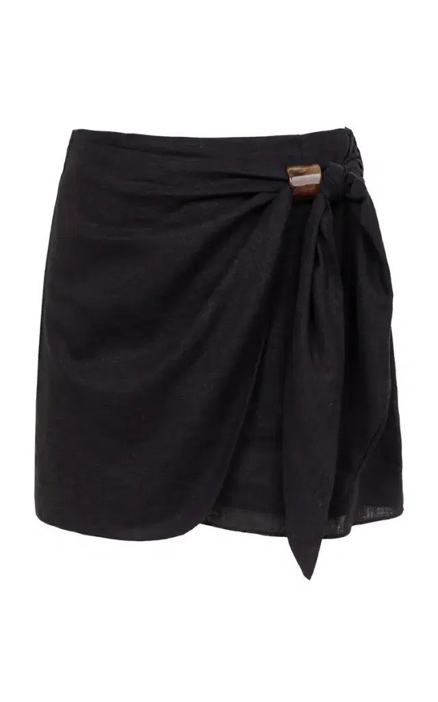 Luna Knotted Short Skirt