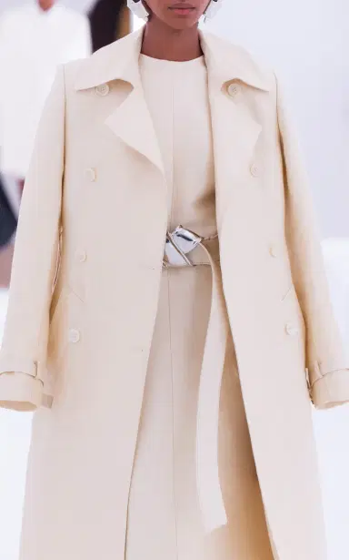 Brandon Maxwell The Ruby Linen-Silk Trench Coat | Thumbnail 2