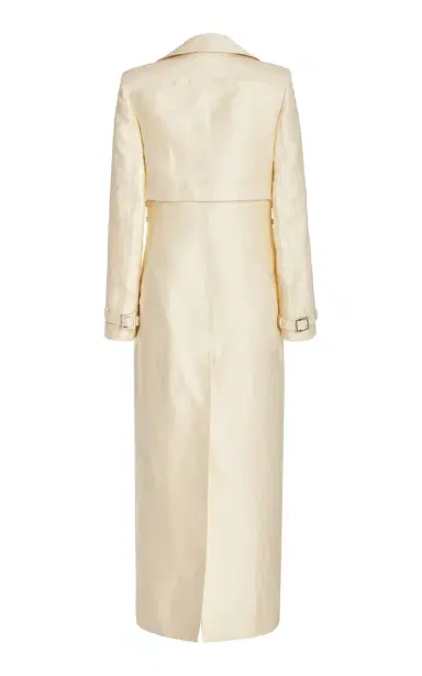Brandon Maxwell The Ruby Linen-Silk Trench Coat | Thumbnail 5