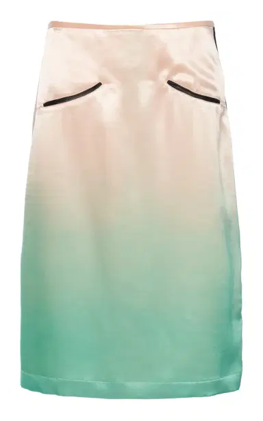 Jil Sander Ombré Satin Midi Skirt | Thumbnail 1