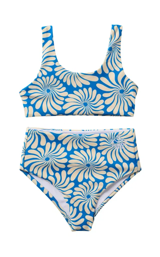 Seaesta Surf Wavy Floral / Two Piece Swimsuit / Panama