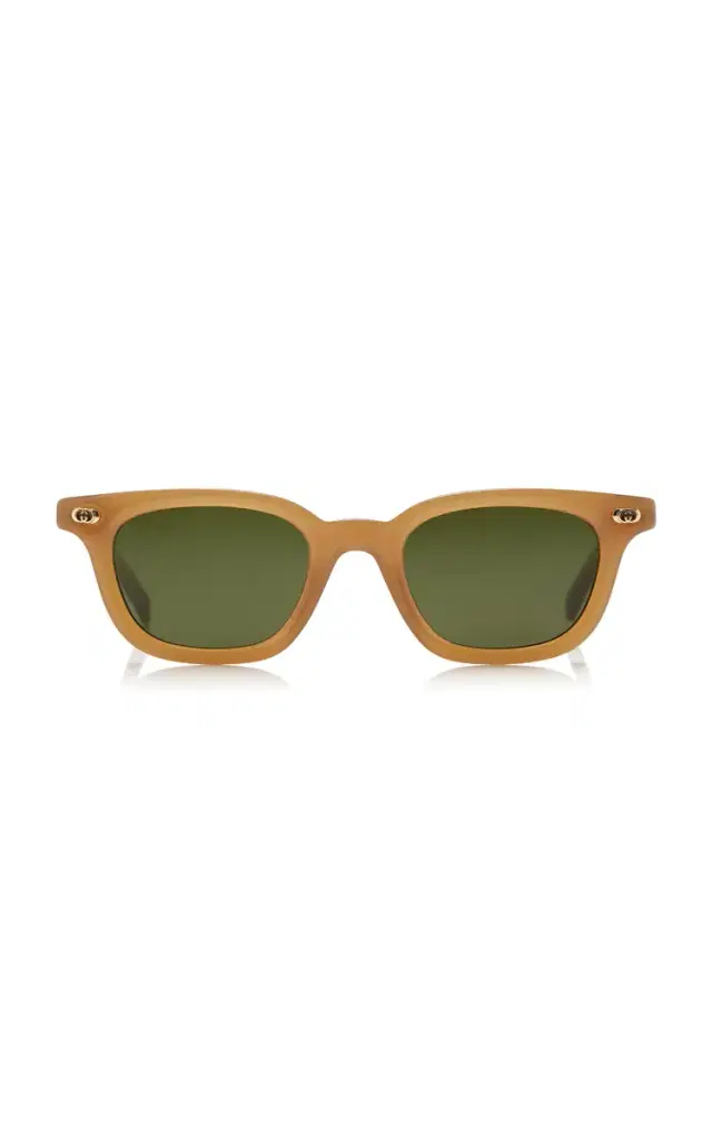 Rectangle-Frame Acetate Sunglasses
