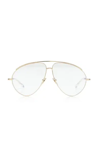 Gucci Aviator-Frame Metal Sunglasses | Thumbnail 1