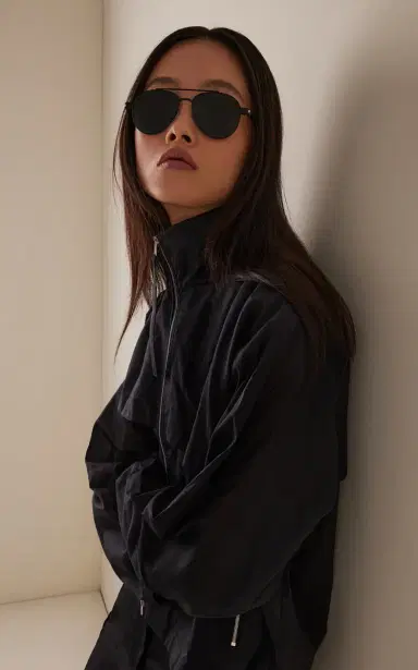 Saint Laurent Aviator-Frame Metal Sunglasses | Thumbnail 2
