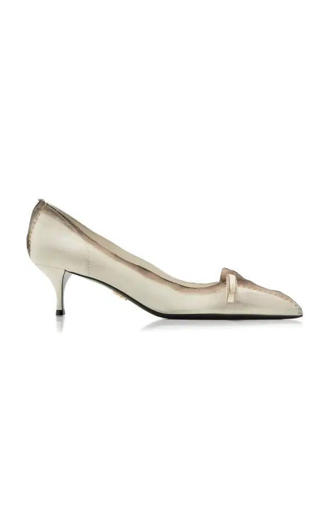 Antiqued Leather Pumps