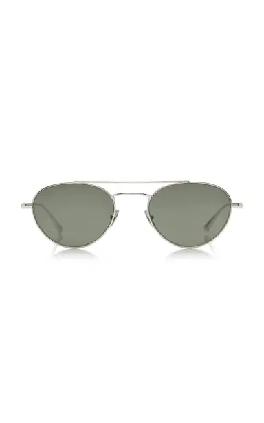 Saint Laurent Aviator-Frame Metal Sunglasses | Thumbnail 1