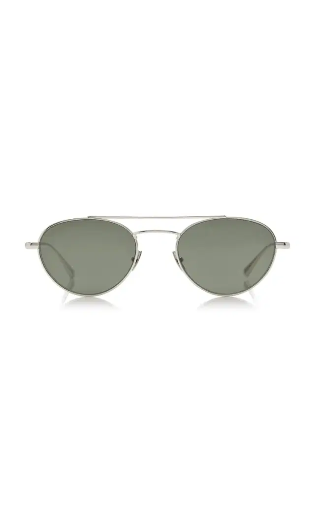 Saint Laurent Aviator-Frame Metal Sunglasses