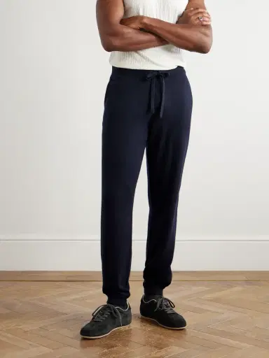 Allude Tapered Wool and Cashmere-Blend Sweatpants - Men | Thumbnail 3 Allude Tapered Wool and Cashmere-Blend Sweatpants - Men | Thumbnail 3