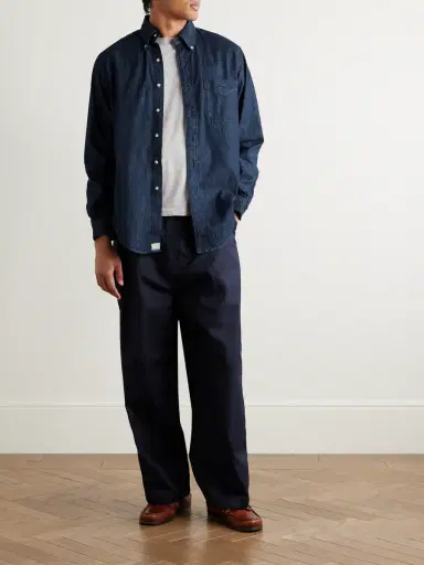 OrSlow Button-Down Collar Denim Shirt - Men | Thumbnail 2