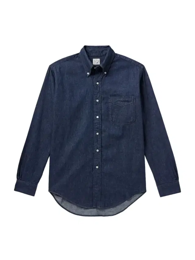 Button-Down Collar Denim Shirt - Men